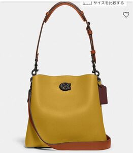 COACH ウィロウバケットバッグ2wayショルダーバッグ希少カラー国内公式購入