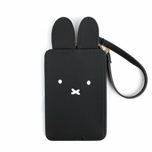  Miffy pass case gray ticket holder IC card inserting commuting going to school 