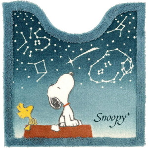  Snoopy star empty Snoopy toilet mat blue SNOOPY