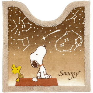  Snoopy звезда пустой Snoopy туалет коврик Brown SNOOPY