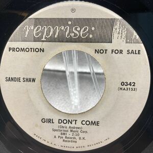 再生良好 PROMO EP Sandie Shaw Girl Don't Come Reprise Records 0342 US 1965 Funk / Soul