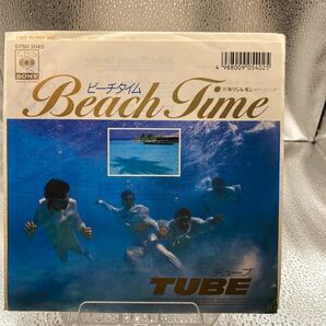 再生良好 送料140 極美盤 EP/TUBE Beach Time ビーチ タイム 哀愁のDown Under チューブ 前田亘輝 織田哲郎 亜蘭知子 笹路正徳の画像1