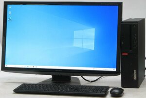 Lenovo ThinkCentre M710s 10M8-A0NEJP ■ 27インチ 液晶セット ■ i5-7400/DVDROM/省スペース/第7世代/Windows10 デスクトップ