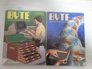 G22461 洋雑誌 BYTE バイト 1983,84年2冊 The C Language/C言語/8086/BASIC/マイコン/パソコン/コンピュータ/海外雑誌/英語/洋書