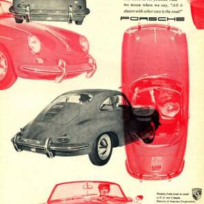 ◆1960年の自動車広告 ポルシェ 356 PORSCHEの画像1