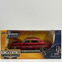 Jada toys DUB CITY BIGTIME MUSCLE 1/24 CHEVY NOVA SS 1967年 シェビー ノヴァ カスタム 完成品 アメ車 ミニカー シボレー_画像1