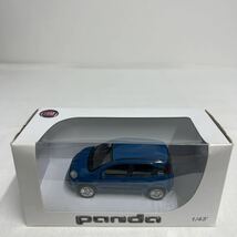 FIAT ディーラー特注 MONDO MOTORS 1/43 PANDA Blue フィアット パンダ 3代目 カラーサンプル モデルカー ミニカー_画像3