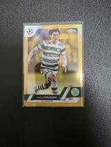 古橋亨梧 50枚限定 Topps Chrome UCC 2022/2023 - Kyogo Furuhashi - Gold Refractor 50/50 Celtic FC 日本選手_画像1