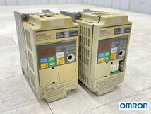 OMRON SYSDRIVE 簡易小型インバーター 3G3JV-A2007 0.75kW 3相 200V 2個 まとめて 電材 配電用品 速度調節 オムロン 即日配送 2_画像1