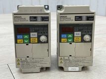 OMRON SYSDRIVE 簡易小型インバーター 3G3JV-A2004 0.4kW 3相 200V 2個 まとめて 電材 配電用品 速度調節 オムロン 即日配送 2_画像2