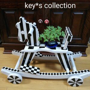 key*s collection★木馬 大★花台★スツール★オブジェ