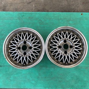 【中古アルミホイール】フォーミュラメッシュ　15×6.5J　114.3-4H　IN23　　【2枚のみ】