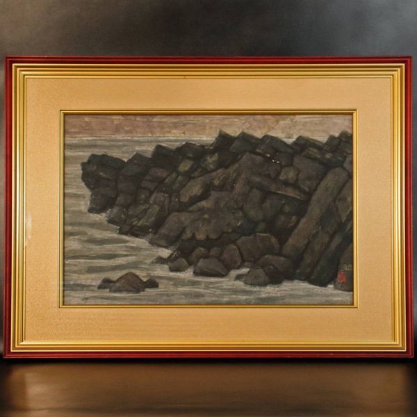 [Authentic] ■ Akira Shimoyasu ■ Sotomifu Japanese painting/Authentic guaranteed 230623025, Painting, Japanese painting, others