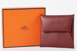 【新品同様・未使用品】HERMES エルメス バスティアGM □Q刻印 コインケース 小銭入れ 財布 ブランド【OI6】