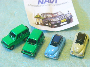 NAVI Miniature Car Collection MITSUBISHI PAJERO/SUBARU 360 4台set (長期保存品) マイクロダイキャストモデル