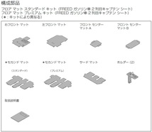 ■ホンダ フリード(GB5/GB6) ２列目キャプテンシート用 純正フロアカーペットマット プレミアムタイプ(TDK-010A)_画像4