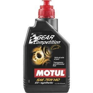 MOTUL (モチュール) GEAR COMPETITION ギア コンペティション 75W140 100%化学合成ギアオイル 1L 品番105779