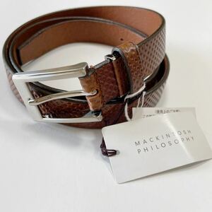 B new goods Macintosh cow leather leather belt 