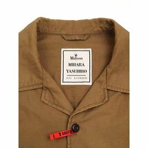 Maison MIHARA YASUHIRO メゾン ミハラヤスヒロ 21SS MILITARY SHIRT リメイクオーバーサイズミリタリーシャツ ブラウン サイズ:44 メンズ_画像3