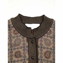 mame kurogouchi マメ クロゴウチ 21AW Paisley Jacquard Knitted Cardigan ペイズリーカーディガン ブラウン サイズ:1 IT5BXGA93YWS_画像4