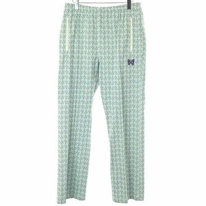 Needles ニードルズ STUDIOUS別注 21AW TRACK PANTS POLY JQ FLORET ジャガードトラックパンツ ブルー系 サイズ:M メンズ IT7AOVBWAK42