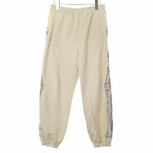 ensou エンソウ 23SS Bone Sweatpants ボーン刺繍スウェットパンツ アイボリー系 サイズ:M メンズ IT4A1C9ILHR0