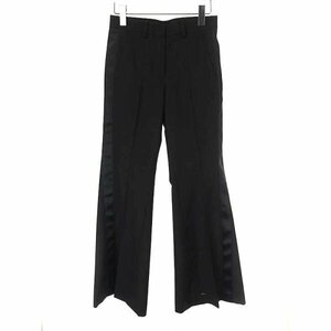 sacai サカイ 22AW Suiting Mix Pants スーチングミックスフレアパンツ ブラック サイズ:0 レディース ITUPD6PEGKRO