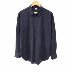 HaaT ISSEY MIYAKE ハート イッセイミヤケ 20SS TRICOT SHIRTS ポリエステルロングスリーブシャツ ネイビー系 サイズ:4 メンズ