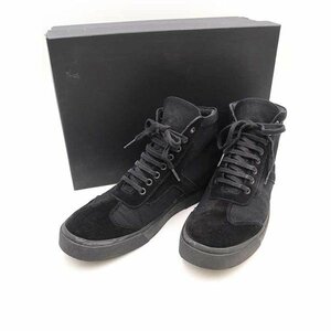 JIL SANDER Jil Sander canvas suede combination is ikatto sneakers black size :7 men's ITDHL5CV9G1S