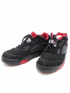 NIKE ナイキ AIR JORDAN 5 RETRO LOW スニーカー 819171-001 ブラック 27cm IT7CGP4MRMGL