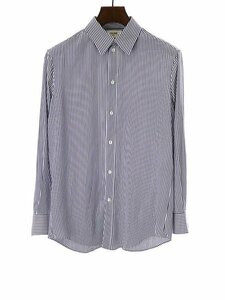 CELINE Celine silk Classic regular color stripe shirt white blue 38 ITG2SETL5894