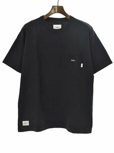 WTAPS ダブルタップス 22SS コットンクルーネックポケットTシャツ ブラック 01 ITWZNQUM6FE6