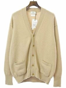 HERILL worn ru22AW Goldencash Cardigan cashmere knitted cardigan beige 2 IT5JTI2ES1K8