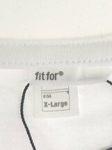 FITFOR フィットフォー クルーネックTシャツ ホワイト XL IT08L5MQ4720_画像3