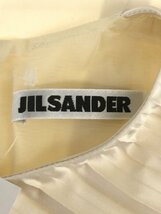 JIL SANDER ジルサンダー ポリエステルノースリーブプリーツトップス アイボリー 34 ITT94Z8STGSU_画像3