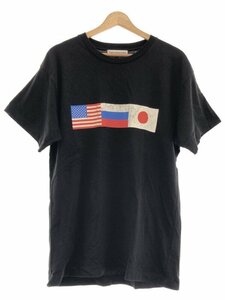 gosha rubchinskiy ゴーシャラブチンスキー プリントクルーネックTシャツ ブラック L ITKGLTQ9MT4T