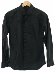 Dior HOMME ディオールオム 08AW PETIT コーティングカフスシャツ ブラック 36 IT16S35XE9L4