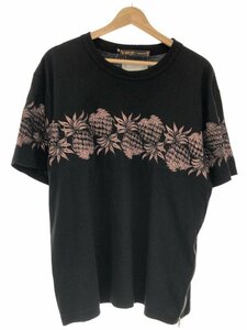 sacai × Sun Surf サカイ × サンサーフ 20SS PINEAPPLE EMBROIDERED TEE パイナップル刺繍サイドジップTシャツ ブラック 2 ITLF3P257FM0