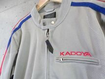 9001m27◆良品です◆KADOYA カドヤ K'S LEATHER メッシュライダースジャケット LL/ライディング/レーシング/バイカー/ツーリング/バイク_画像3