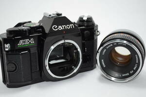 【外観並級】Canon AE-1 Program ブラック キャノン FD 50mm F1.8　#s2593