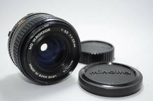 【外観並級】MINOLTA ミノルタ MD W.ROKKOR 28mm F3.5 単焦点 オールドレンズ 　#s2479