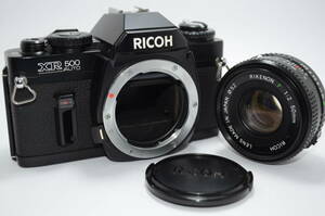 【外観特上級】Ricoh XR 500 Auto ブラック / Rikenon P 50mm F2　#t8675