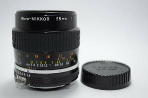 【外観特上級】Nikon Micro-NIKKOR 55mm F2.8 Ai-S 単焦点 マクロレンズ　#t8027