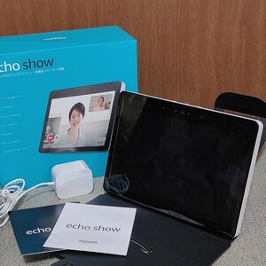 美品 動作品 echo show 10 第2世代 エコーショー10 スクリーン付きスマートスピーカー with Alexa 元箱 電源アダプター 