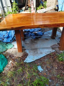 欅のテーブルです削りが悪いため B 級品の出品になります引き取り限定品です