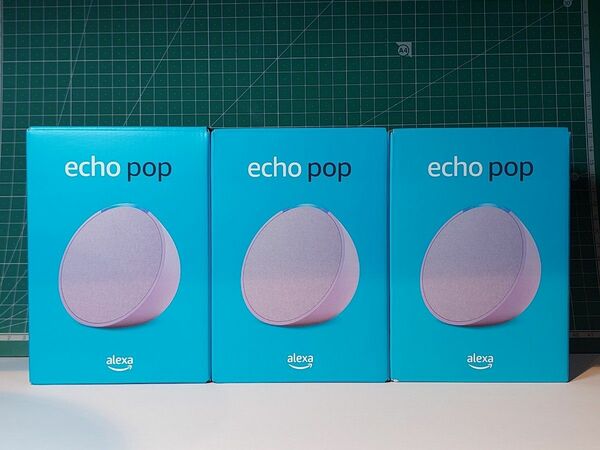 3台セット Echo Pop (エコーポップ) - コンパクトスマートスピーカー with Alexa｜ラベンダー
