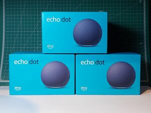 3台セット Echo Dot (エコードット) 第5世代 - Alexa、センサー搭載、鮮やかなサウンド｜ディープシーブルー