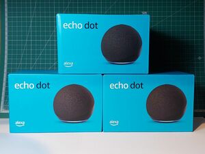 3台セット Echo Dot (エコードット) 第5世代 - Alexa、センサー搭載、鮮やかなサウンド｜チャコール
