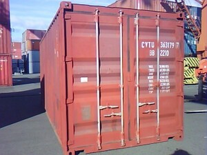 [ Osaka departure ] used freight container 20 feet W6058×D2438×H2591 temporary warehouse storage room bike garage. garage 20F sea con prefab container 