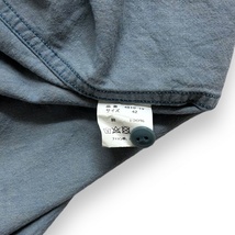 日本製 FULLCOUNT フルカウント BASIC CHAMBRAY SHIRTS 長袖 シャンブレー シャツ 4810-19 コットン マチ付き トップス 42 ライトブルー_画像5